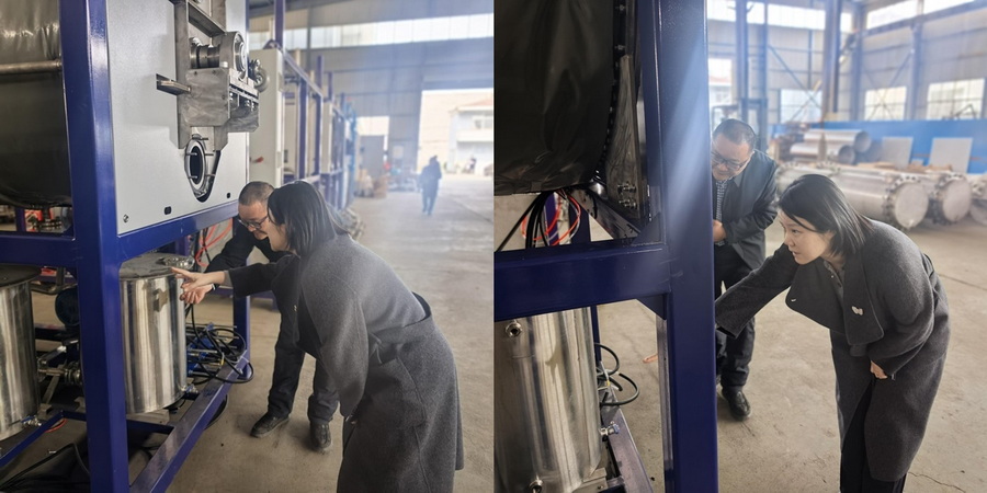 姚琪带队调研LVR蒸发结晶智能化集成装备生产基地